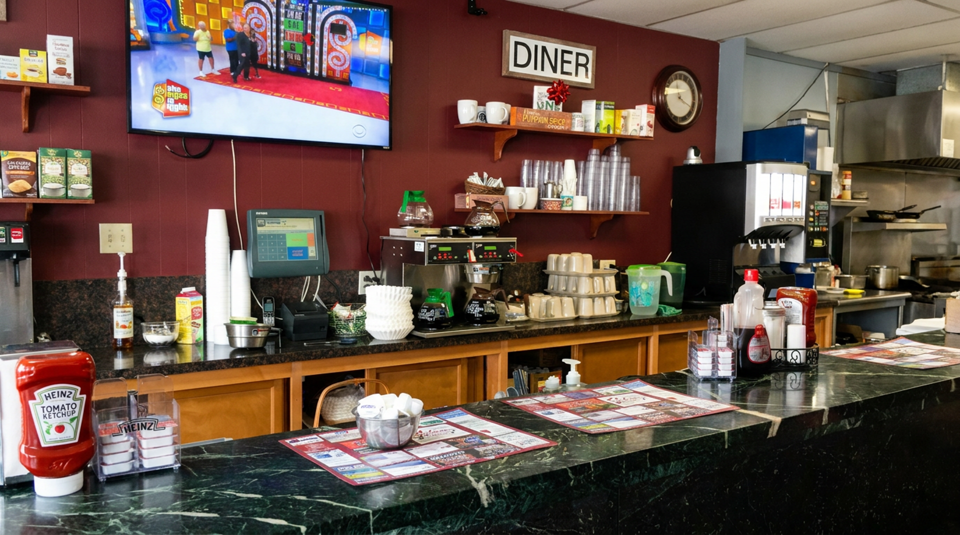 The counter has stories to tell